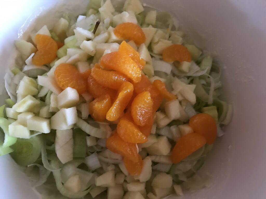 Einfach und Lecker - Porree Salat mit Apfel und Mandarinen - Zu Faul ... Einfach und Lecker - Porree Salat mit Apfel und Mandarinen - Zu Faul ...
