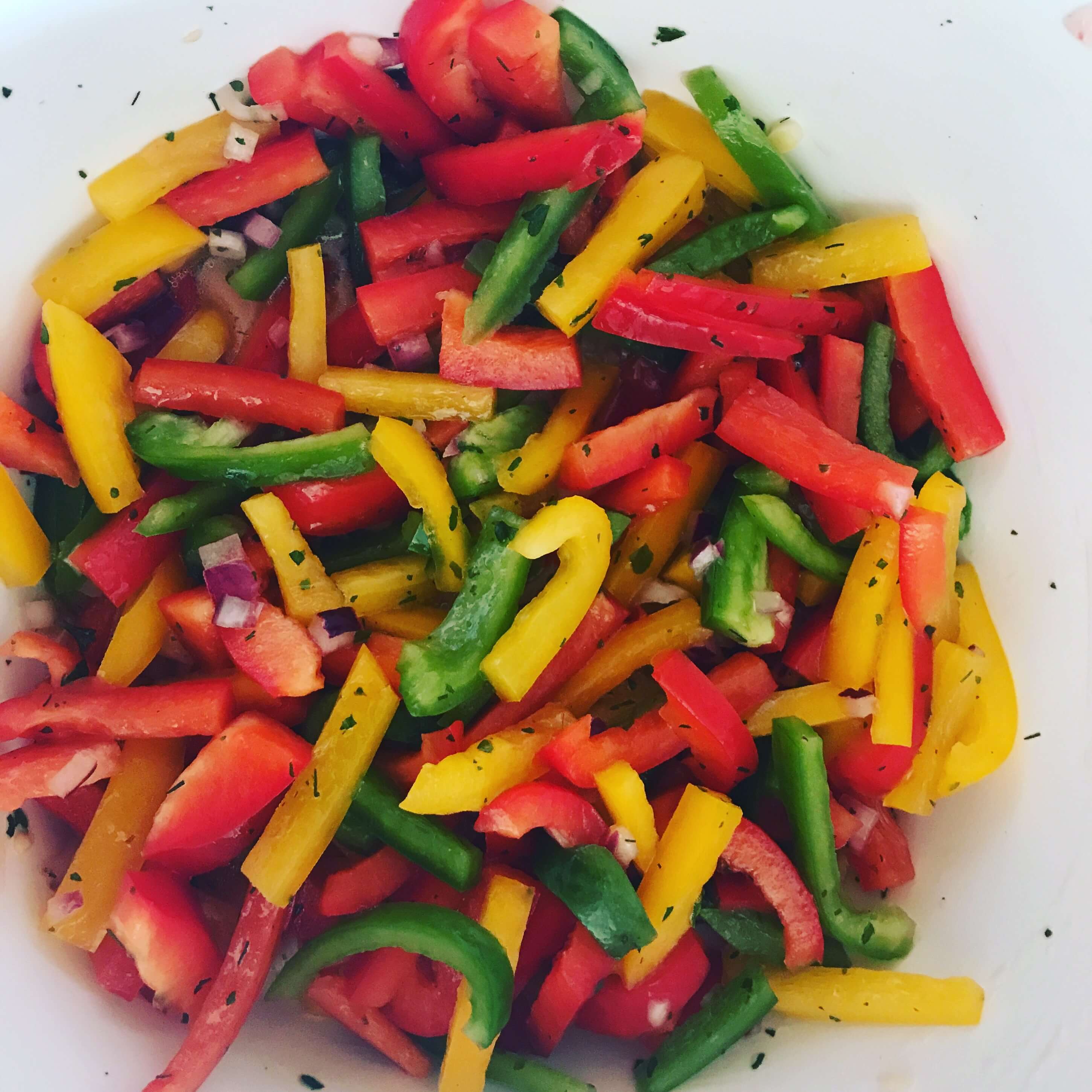 Zutaten Paprika Salat - Zu Faul Zum Kochen