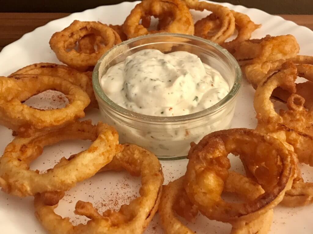 Onion Rings im Bier Teigmantel Zu Faul Zum Kochen