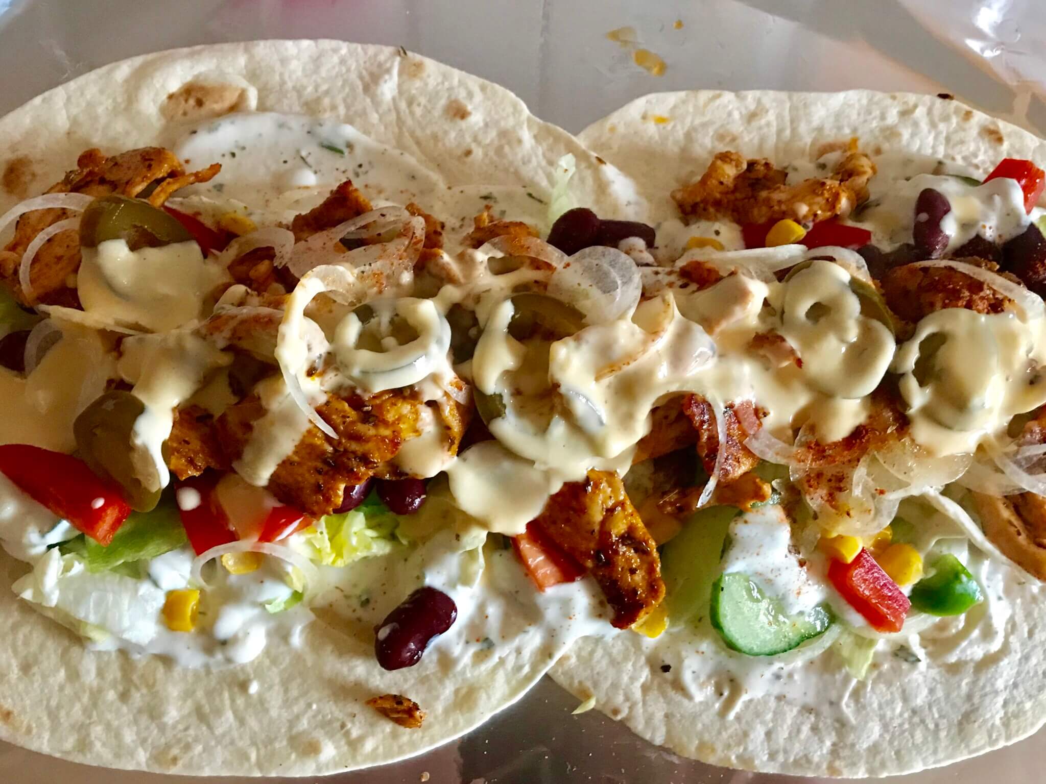 Zubereitung xxl Chicken Kebab Burrito Zu Faul Zum Kochen