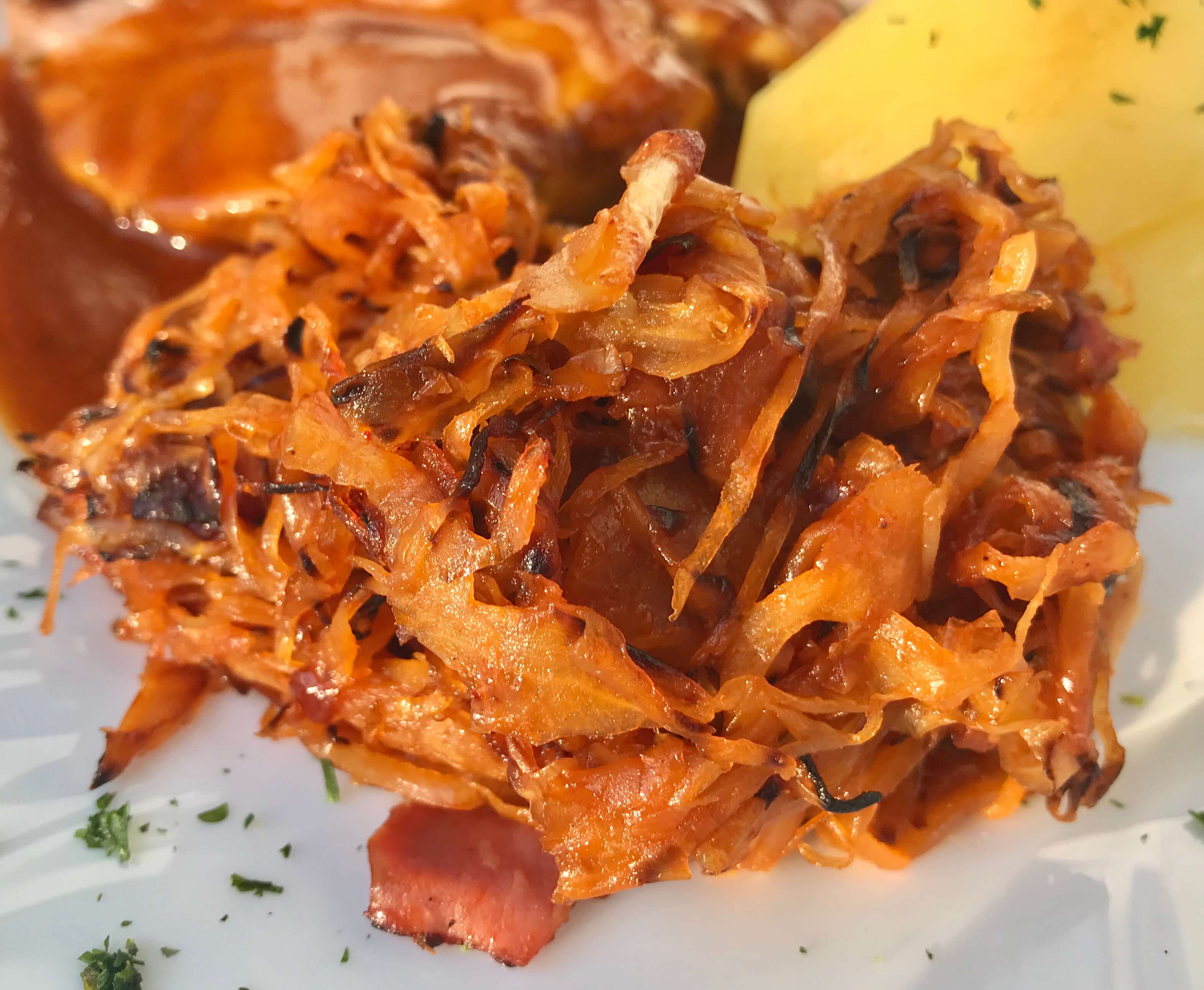 Grill und Fleisch Beilage BBQ Sauerkraut Zu Faul Zum Kochen