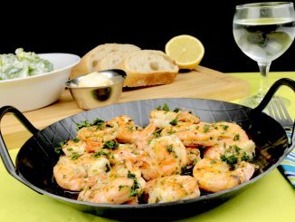 Knoblauch Garnelen Pfanne