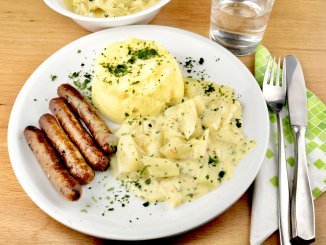 Gemüse Beilage Kohlrabi in heller Sauce
