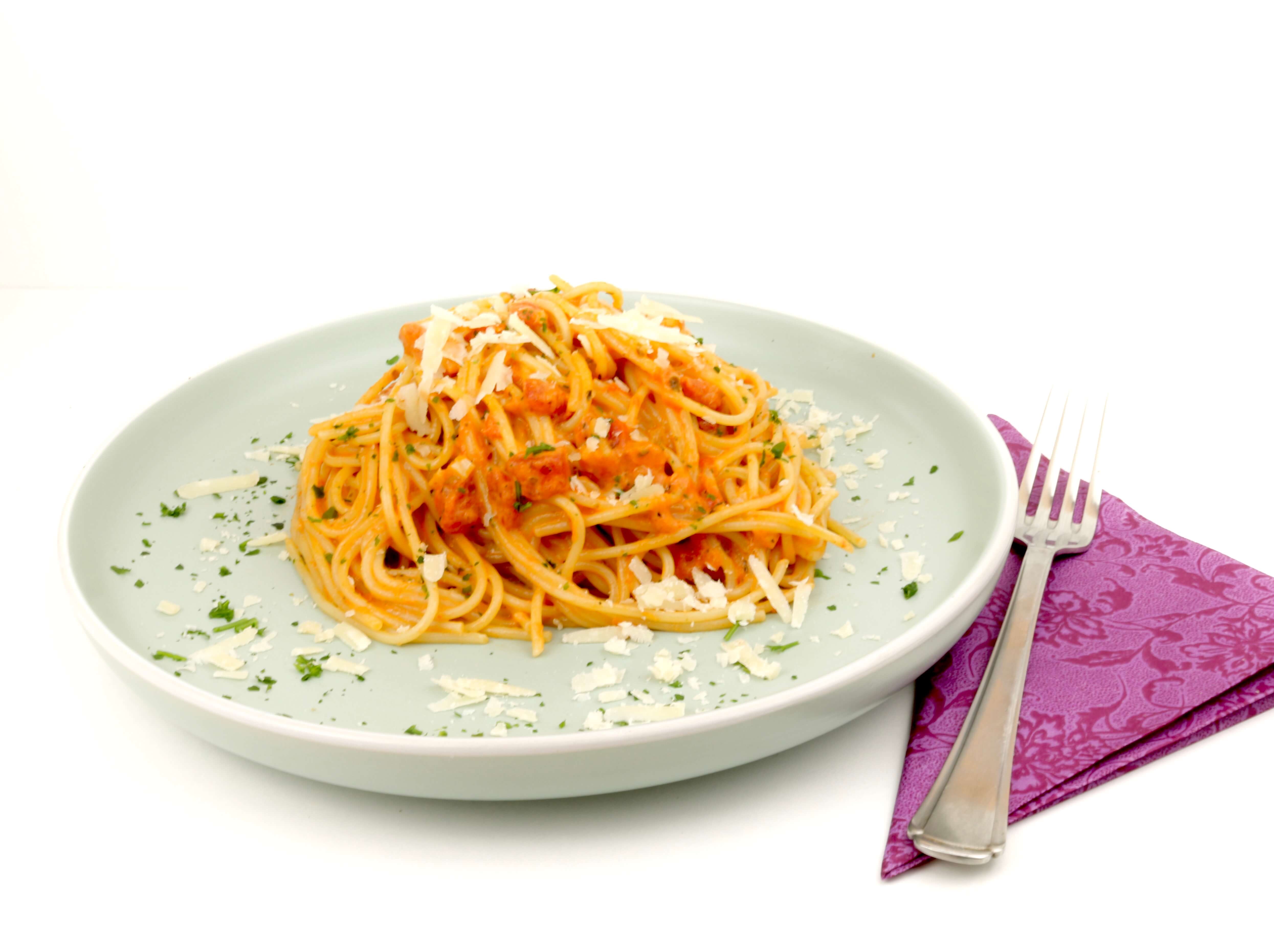 Spaghetti in einer Tomaten Parmesan Sahnesauce - Zu Faul Zum Kochen?