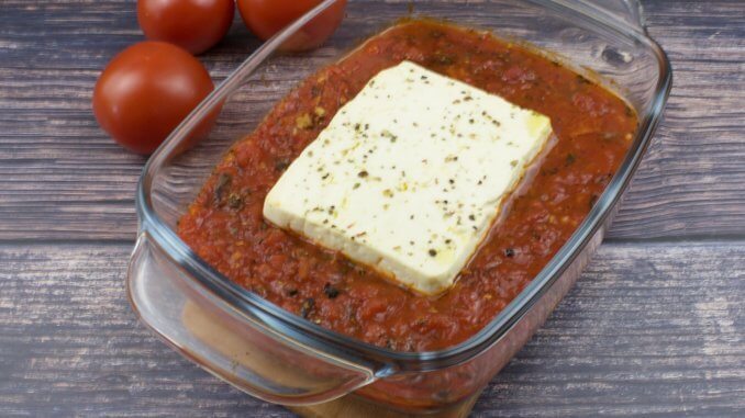 Gebackener Feta Käse aus dem Ofen