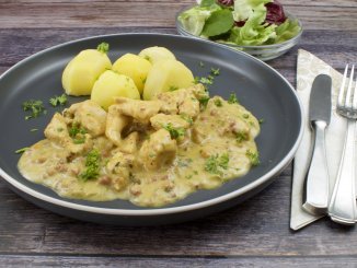 Hähnchengeschnetzeltes mit einer Honig Senfsauce