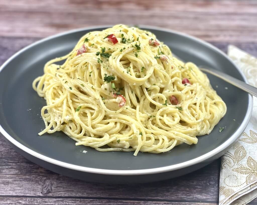 Zitronen Spaghetti mit Peperoni - Zu Faul Zum Kochen